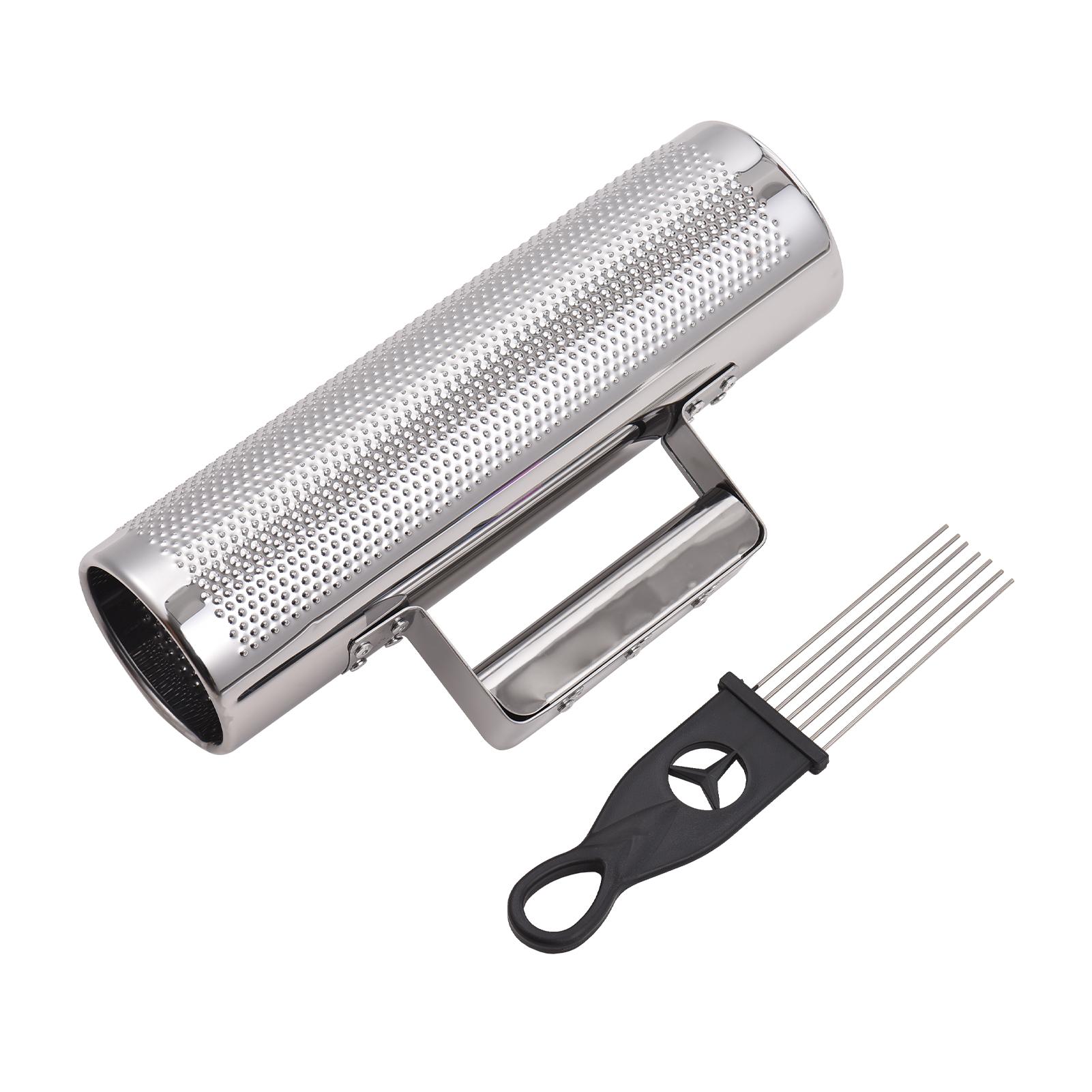 12-дюймовый инструмент Guiro из нержавеющей стали со скребком Guiro Shaker Latin Percussion Instrument 10 inch