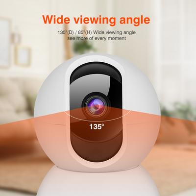 Tuya 2MP Motion Detection WiFi Smart Home Security Cameras with Night Vision and Two-way Audio Communication Home Baby Monitor