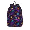 Video Game Gaming Controller Fashion Backpack Gift High School Work  Daypack for Men Women Laptop Canvas Bags