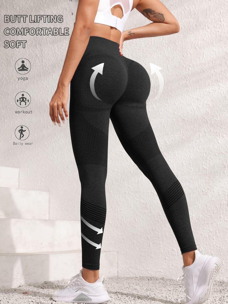 Seamless High-Waist Yoga Leggings: Quick-Dry, Peach Butt Design for Training & Running