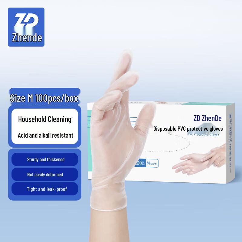 Zhende Food Grade PVC Disposable Gloves