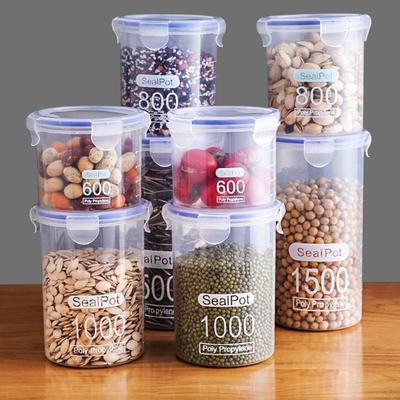 Large Sealed Transparent Plastic Sealed Can, Milk Powder Can, Food Can, Kitchen, Grain Storage Box, Storage Tank