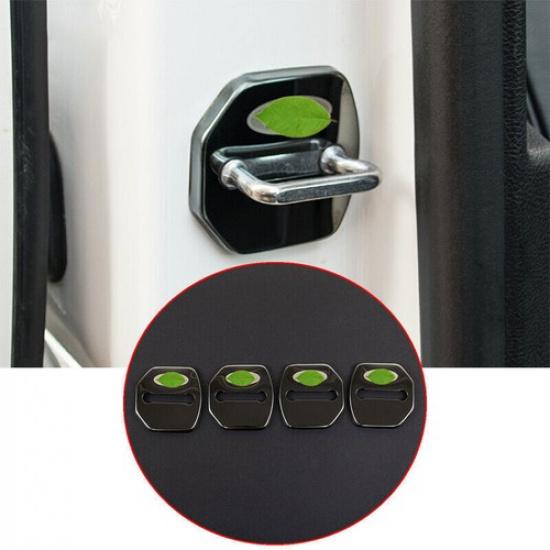 For Ford Edge 2015- Steel Black Titanium Door Lock Buckle Protection Trim 4X