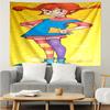 Pippi Longstocking Print Tapestry, Backdrop, Easy Setup, Ideal for Bedroom, Office & Living Room, with Aesthetic Wall Hanging Decor.