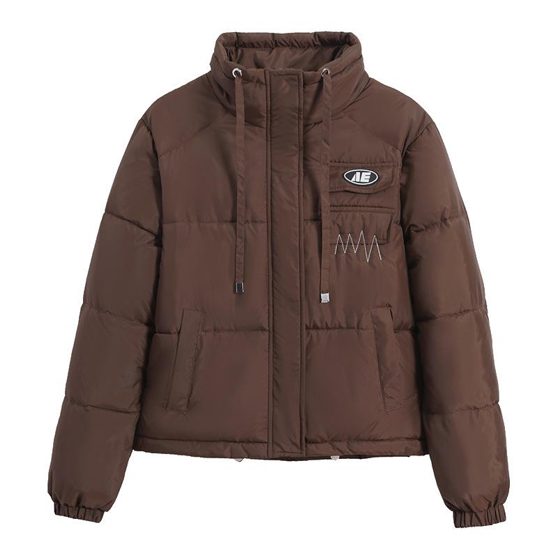 2025 Short Down Cotton Jacket Loose New Padded Jacket Women's Fashion Korean Version Winter Thickened Hooded Cotton Jacket Women's Bread