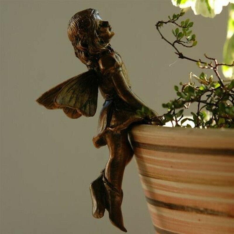 Whimsical Fairy Figurine Set With Resin Craftsmanship Perfect For Home Garden Decor