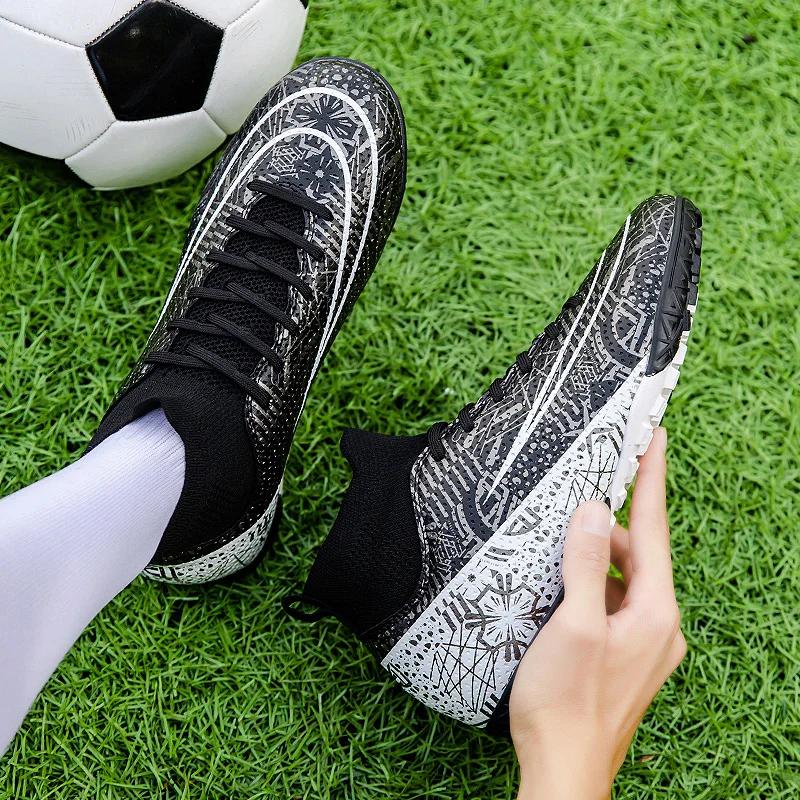Herren Fußballschuhe Original Fußballschuhe Society Outdoor Lange Stollen Top Qualität Schüler Training Rasen Training Fußballschuhe