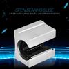 4Pcs SBR16UU 16mm Aluminum Bearing Block Slide Bushing with Open Linear Slide for CNC, with   Plating for  , Strong  Capacity