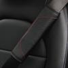 Car Seat Belt Cover Carbon Fiber Leather Crown Universal Auto Seat Belt Covers Shoulder Protection Car Accessories Interior