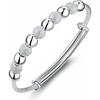 925 Sterling Silver Bracelet, Unique Design, Adjustable, for Women, Silver