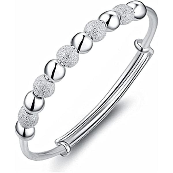 925 Sterling Silver Bracelet, Unique Design, Adjustable, for Women, Silver