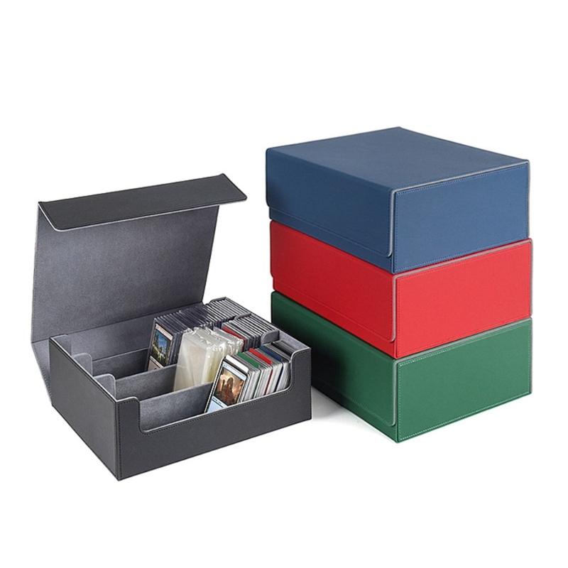 Versatile Card Storage Box with Strong Magnetic Closure for Collect Enthusiasts