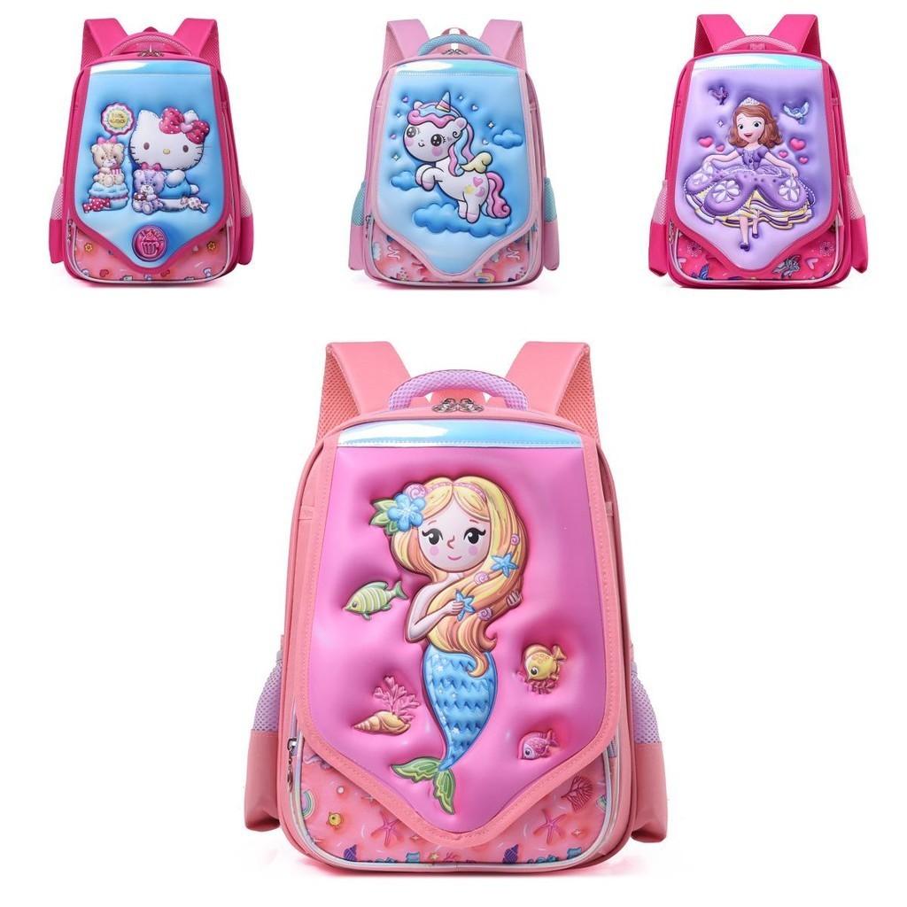 Cute And Durable Oxford Cloth Kids Backpack With Spine Protection For Boys And Girls