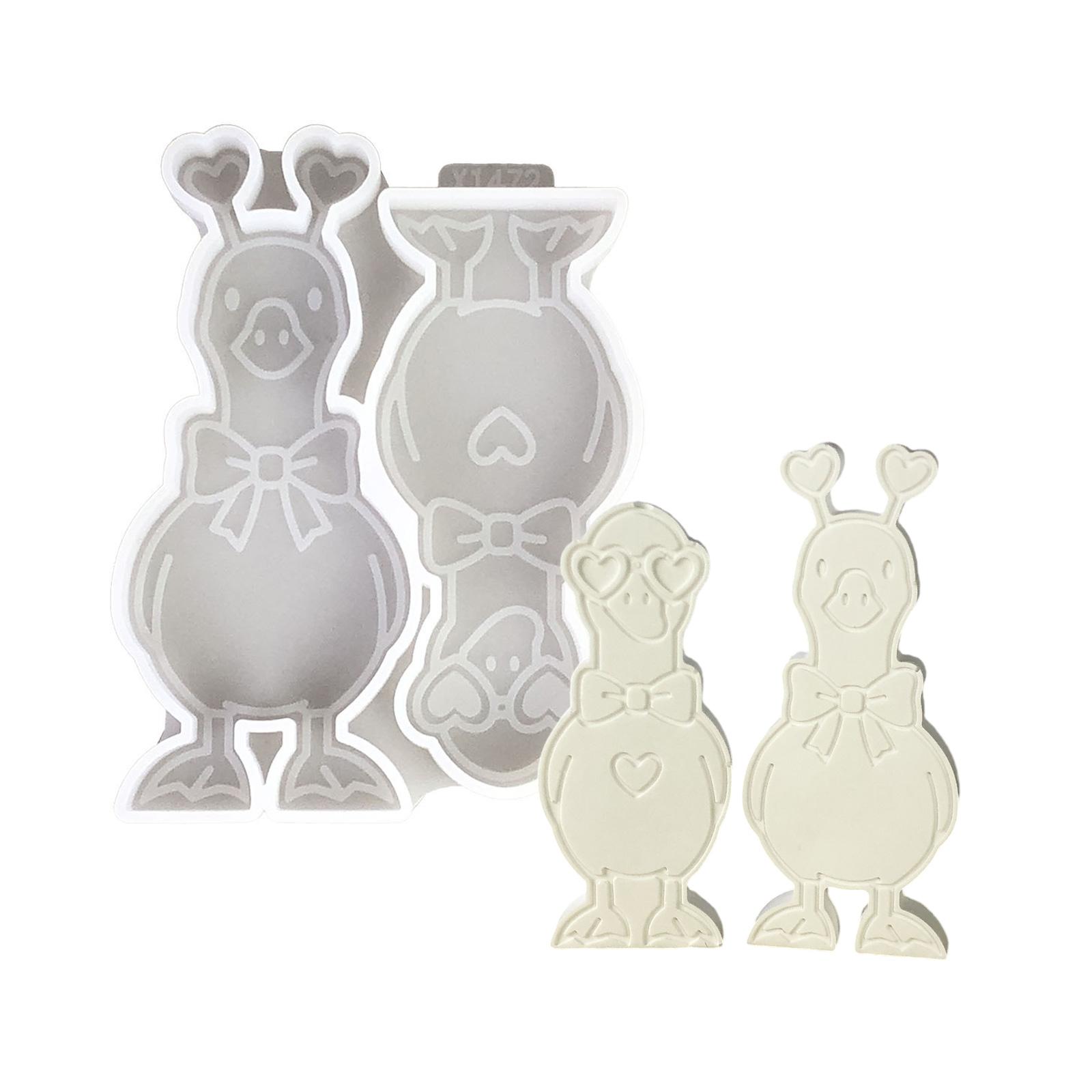 

Couple Geese Silicone Mold Moulding Tool For Cement Gypsum Resin Chocolate Soap Craft Project Making Accessories 1