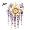 Waterproof Wind Chimes for Patio Acrylic Flower & Sun/Moon Chimes, Window Hanging Suncatcher Housewarming Gifts New Home Living Room Balcony,