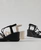 Chaakan Mullion Strap Wedge Heel Slingback Sandals Sdlts2F3403
