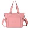 Borsa a mano versatile a spalla singola, borsa grande da donna, nuova versione coreana in tessuto di nylon, grande capacità, semplice borsa tote per lo shopping