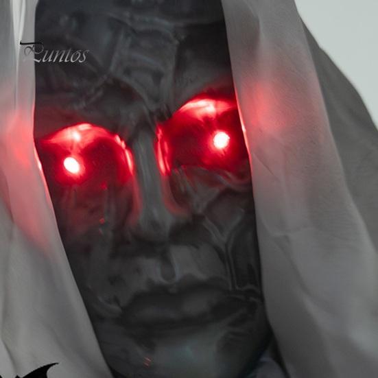Animierte Zombie-Requisiten mit Licht und Ton, Gruseliger stehender Geist Halloween-Dekoration, Aktivierter Nonnen-Skelett-Geisterhaus-Schreck-Party-Zubehör
