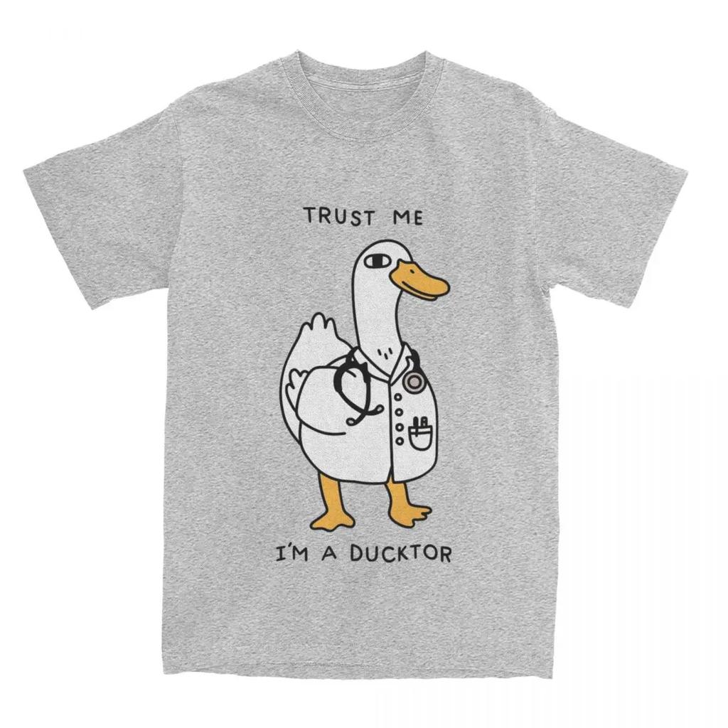 Maglietta Quack Dottore Anatra Uomo Donna Umorismo Scherzo Abbigliamento Magliette Vintage T-Shirt Taglia Grande Vestiti
