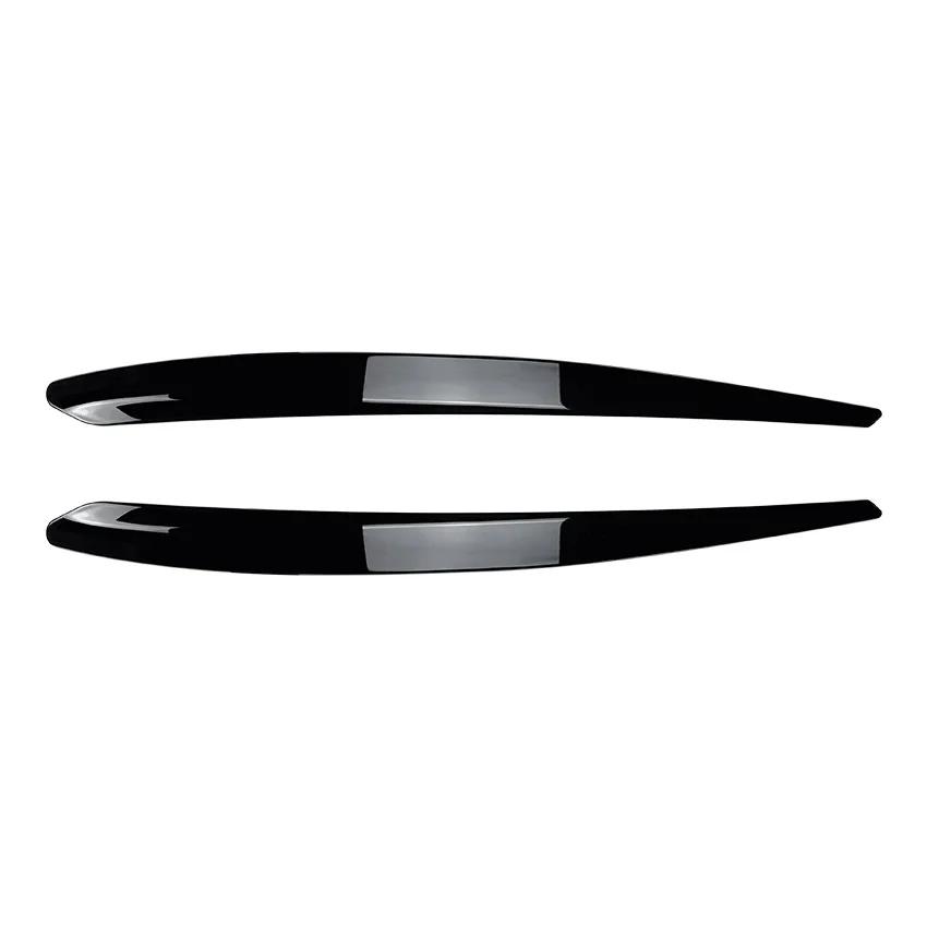 For Skoda Superb B8 2016-2018 Car Lid Trim Lamp Cover Body Kits Front Headlight Eyebrow Eyelids Sticker