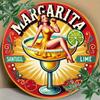 Vintage Margarita Cocktail Metal Sign Retro Wall Art for Bar Home Garage Decor