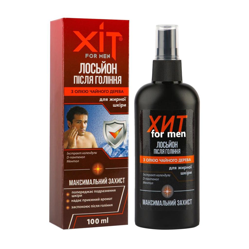 Aftershave Lotion Set with Healthy Oil - HIT, 100 Ml - 3.4 FL.OZ