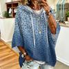 Women's Trendy Leopard Print Hooded Sweatshirt with Loose Fit Casual Top