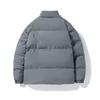Men's Thickened Cotton Jacket with Stand Collar - Versatile Loose Fit, Solid Color, Plus Velvet.