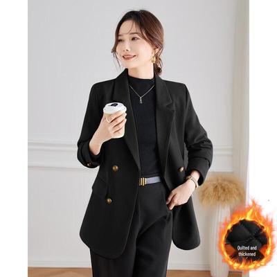 TERRE BLEUE Women's Padded Blazer Jacket
