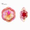 Weatherproof Wind Spinner Hexagon 3D Colorful Bird Reflector Highly Reflective Indoor Outdoor Hexagonal Garden Yard Farm Hanging Chime Deterrent