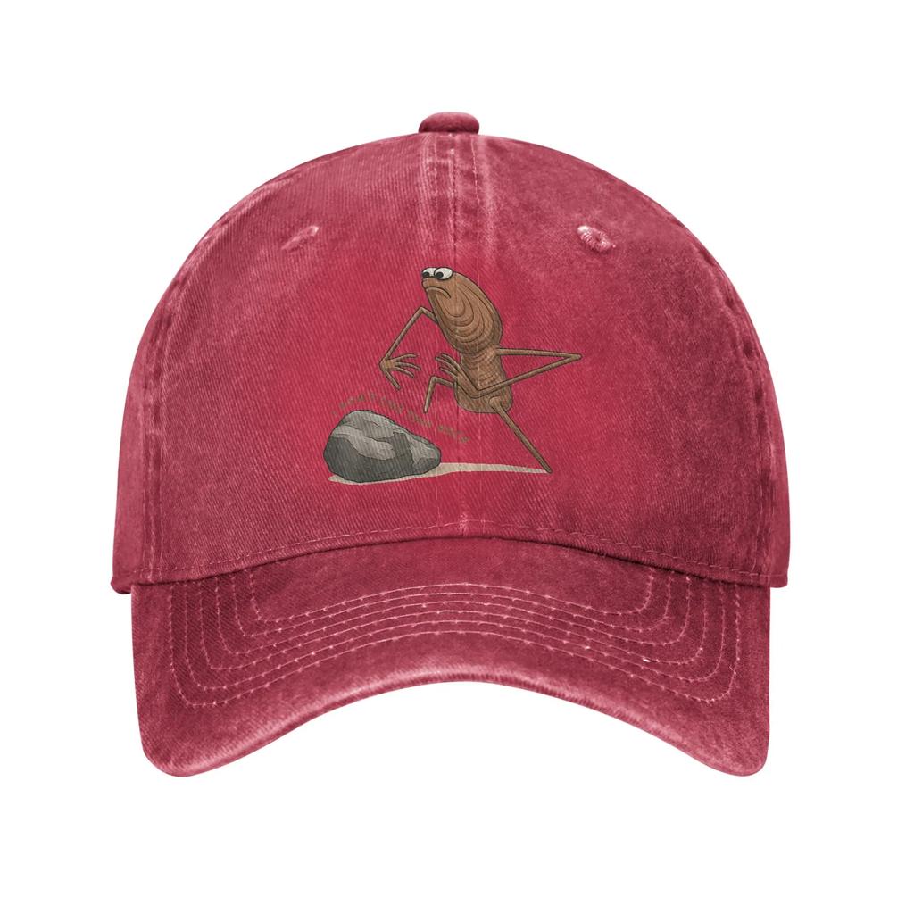 Funny Marcus The Worm Meme Baseball Caps Distressed Denim Washed Sun Cap Don't Like This Rock Outdoor All Seasons Travel Hats