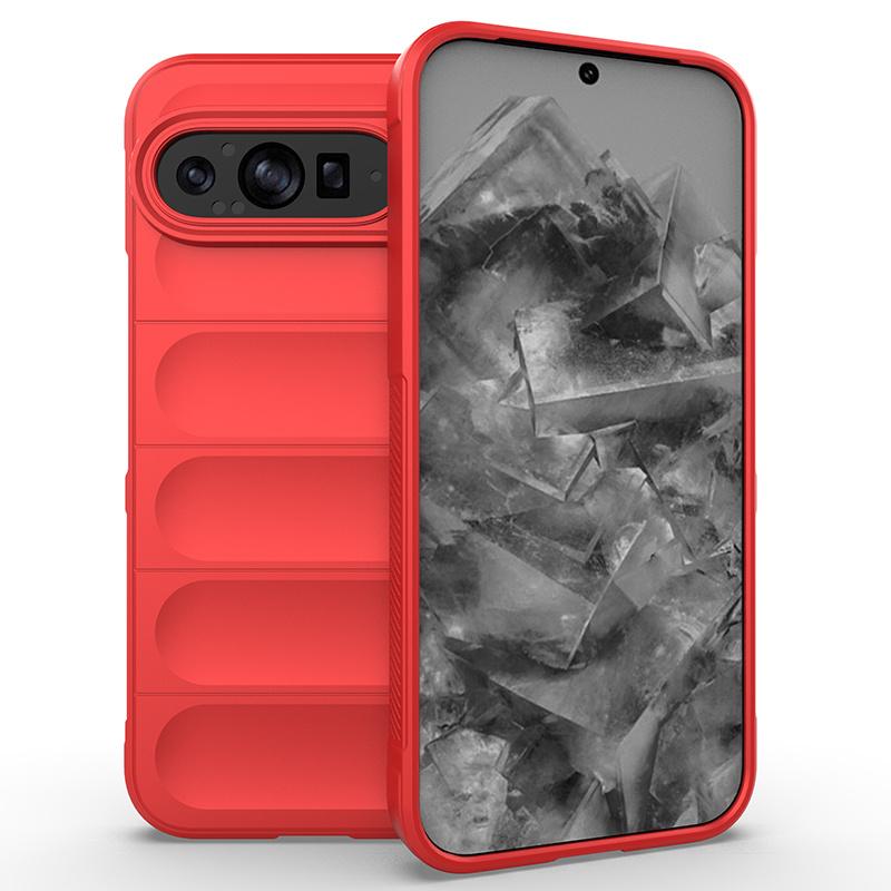 

Мягкий на ощупь гибкий силиконовый чехол для Google Pixel 10 Pro XL Pixel 9 9A Защитная накладка Ударопрочный Fundas Coque Google Pixel 9 Pro XL красный