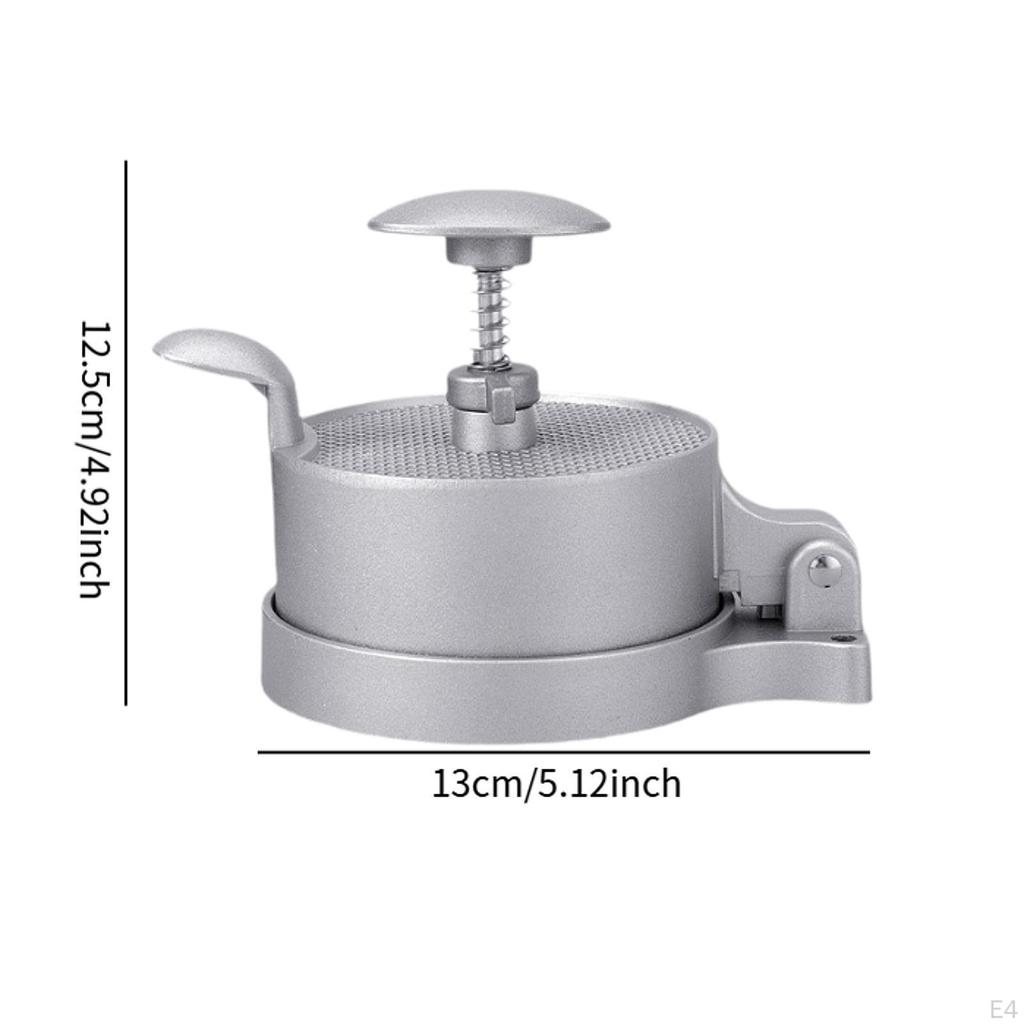 Nastavitelný lis na hamburgerové maso, hliníková slitina, výrobník placek na zeleninu