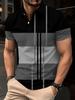 Paint Splatter Print Short Sleeve Polo Shirt, Stylish Casual Wear For Men