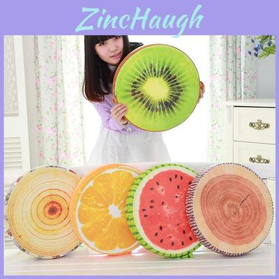 16" Fruit Design Couch Chair Pillow With Removable Cover And Soft Cushion