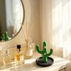 3D Printed Cactus Jewelry Holder, Desktop Jewelry Organizer, Jewelry Display Rack with Cute Pink Flower Design for Rings Earrings Bracelets Necklace,