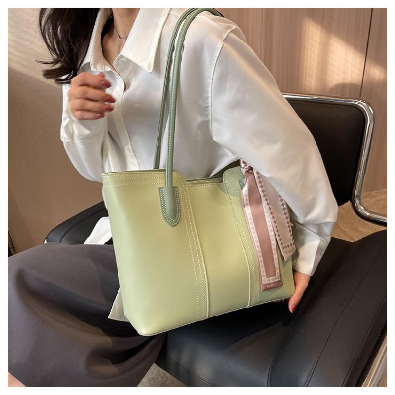 2025 New Spring Summer Advanced Ladies Single Shoulder Bag Fashion Scarves Decorative Handbags Large Capacity Commuter Tote Bag Sling Bag for Women