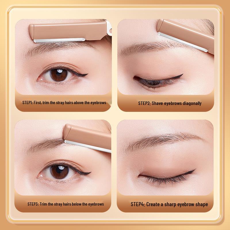 GECOMO Macro Folding Eyebrow Razor - Sharp, Safe & Gentle Beginner Beauty Tool