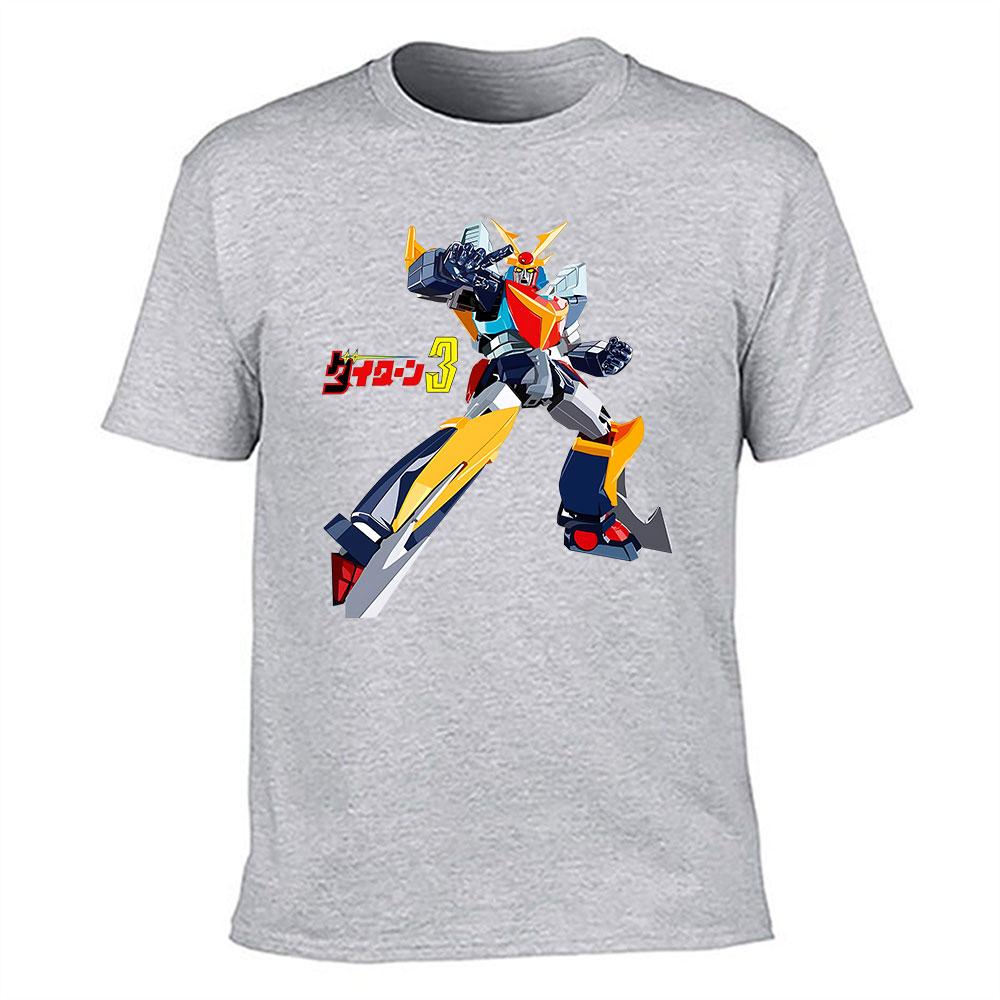 Unisexs Pure Cotton Tshirt Classic Daitarn 3 Mecha Anime Graphic Print Casual Short Sleeve Tee
