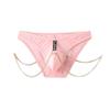 Men's Men's Lingerie Sexy Panties Flirting Products Butt Hollow Chain Design Three-character Pants