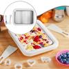 Ice Cream Maker In Dishes, Frozen Yogurt Maker, Multipurpose DIY Kitchen Gadgets with 2 Spatulas,