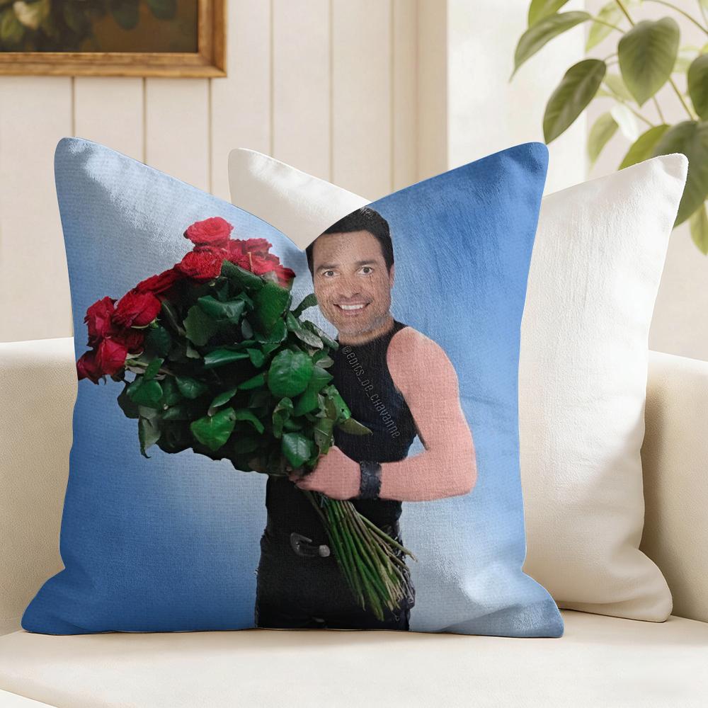 CChayanne Chiquito MMeme Cushion Cover Eco Linen Pillow Case DoubleSided Print Breathable Durable Zipper Home Decor Gift