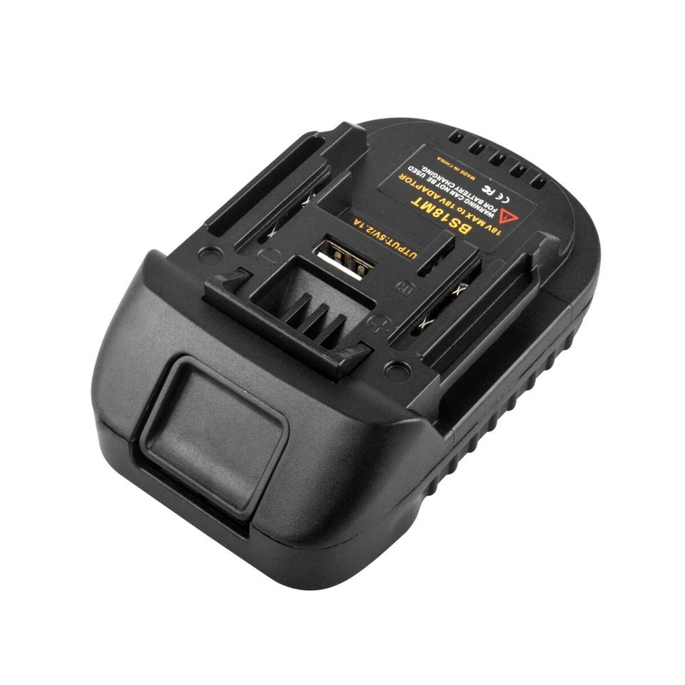 BS18MT Battery Adapter For Bosch 18V Convert To For Makita 18V Converter With USB For Makita 18V Electric Tool BAT618 BAT609G