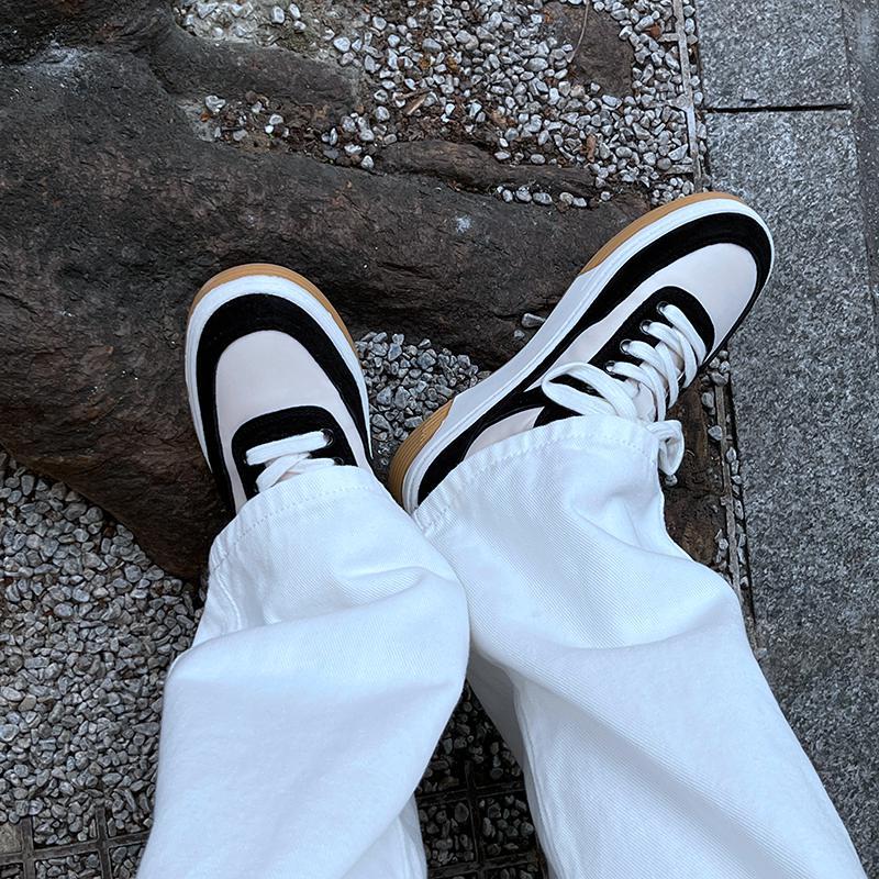 Pantofi de primăvară din piele intoarsă de vacă cu platformă cu nituri cu șireturi pentru femei pantofi casual