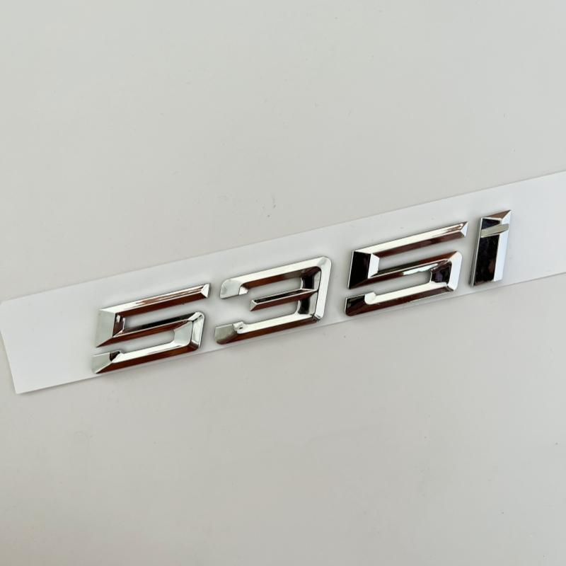 Car 3D ABS Trunk Letters Logo Badge Emblem Decal Sticker For BMW 5 series 520i 525i 528i 530i 535i 540i E39 E60 E61 F10 F11 G30