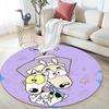 Rocko2 Round Area Rug,Carpet Rug for Living Room Bedroom Sofa Playroom Decor,Non-slip Floor Mat