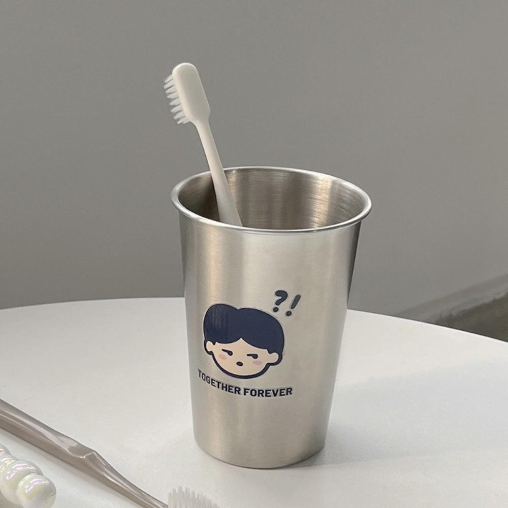 

500ml Stainless Steel Cup Drinking Camping Mugs New Toothbrush Holder Outdoor Boy