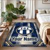 Crystal Velvet Rug Custom Name Text, Soft Non Slip Floor Mat Home DecorFC Zürich