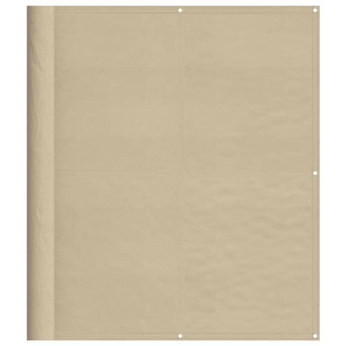 VidaXL Balcony Screen, Garden Privacy Screen, Protection Screen, Outdoor Terrace Privacy Screen, Beige 120x700 Cm 100% 4000186