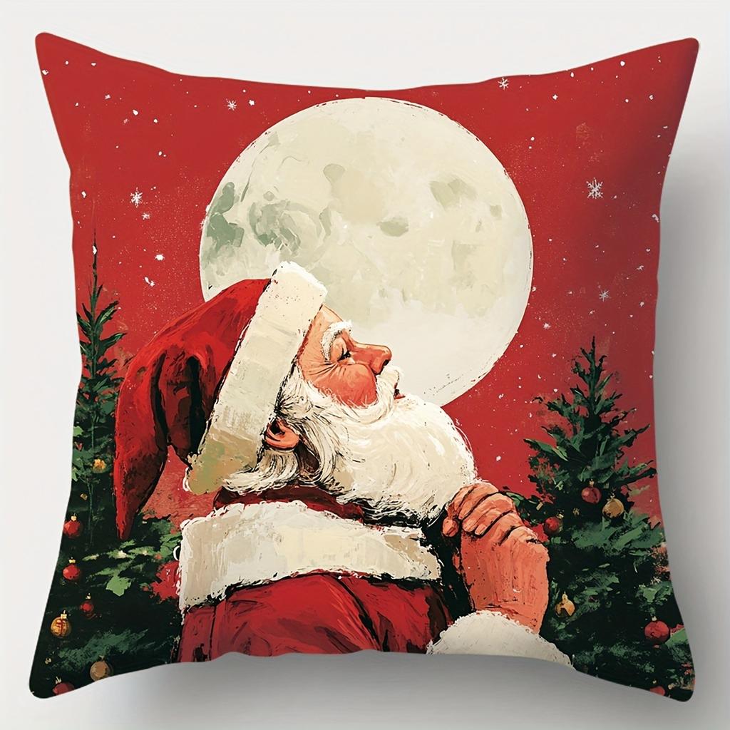 Christmas decoration pillowcase New Year Gift Santa Claus Reindeer Snowman pattern home room decoration sofa cushion cover
